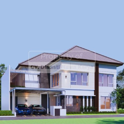 Desain Rumah Minimalis Modern 2 Lantai DT_100425