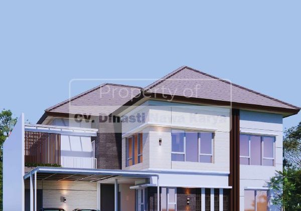Desain Rumah Minimalis Modern 2 Lantai DT_100425