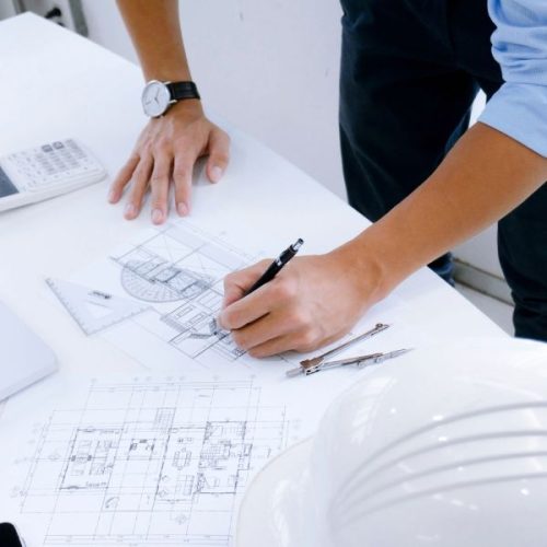 Pekerjaan arsitektur bangunan