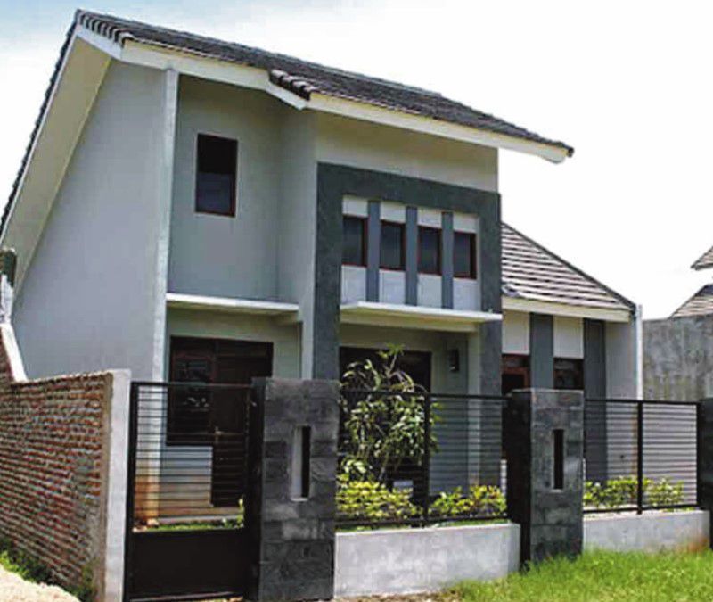 Desain Rumah Tingkat Sebagian