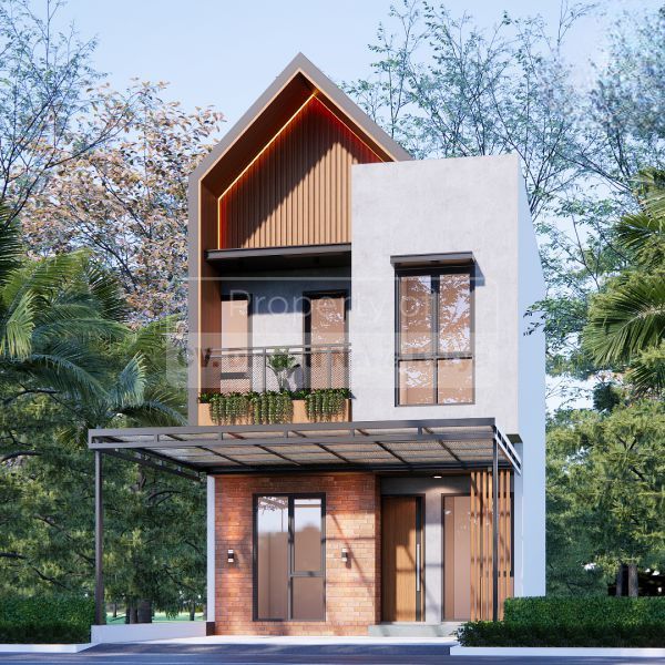 Desain Rumah 6x10 2 Lantai Gaya Scandinavian