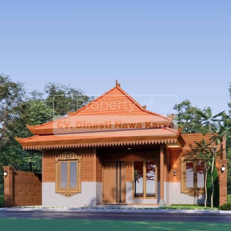 Desain Rumah 6x10 2 Lantai Gaya Tropis Tradisional