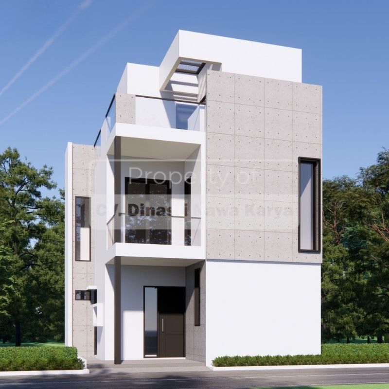 Desain Rumah 6x10 2 Lantai Gaya Industrial