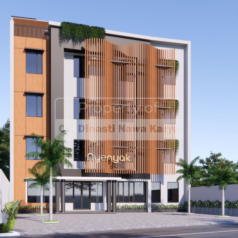 Desain kost minimalis modern 3 lantai