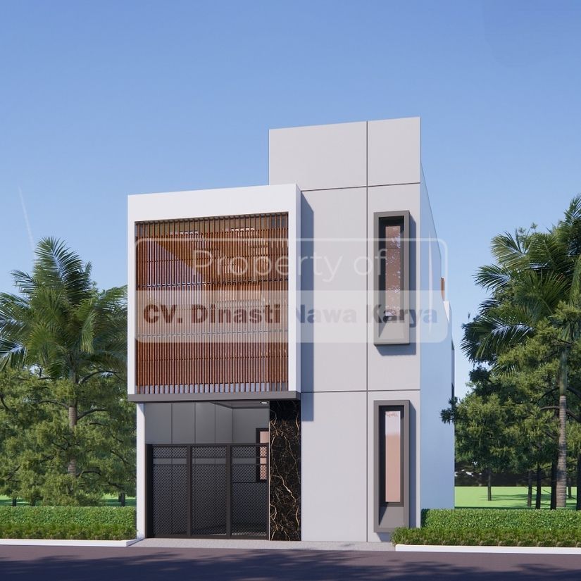 Desain Rumah Type 21 Industrial