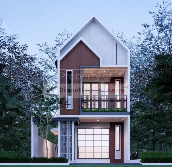 Desain Rumah Skandinavia 2 Lantai