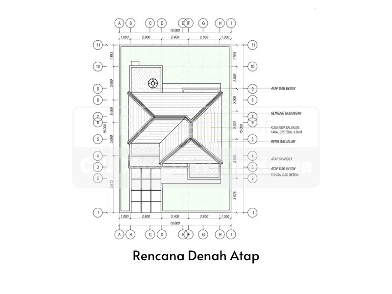 ARS Rencana Denah Atap HR 070525