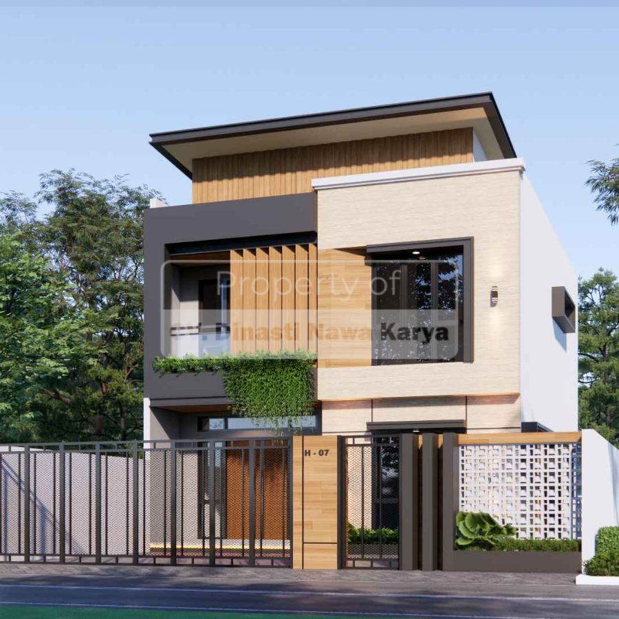 Portofolio Desain rumah 2 lantai