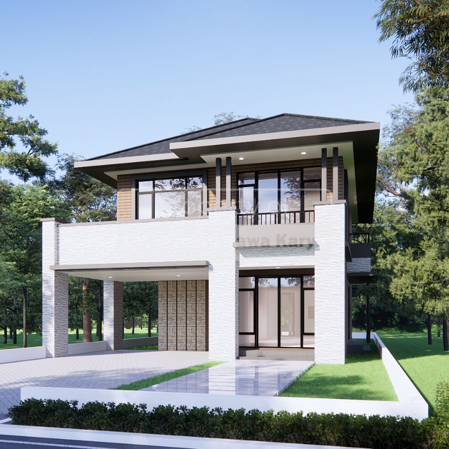 desain rumah 2 lantai DN 130622