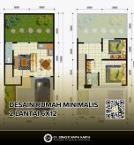 desain rumah minimalis 2 lantai 6x12