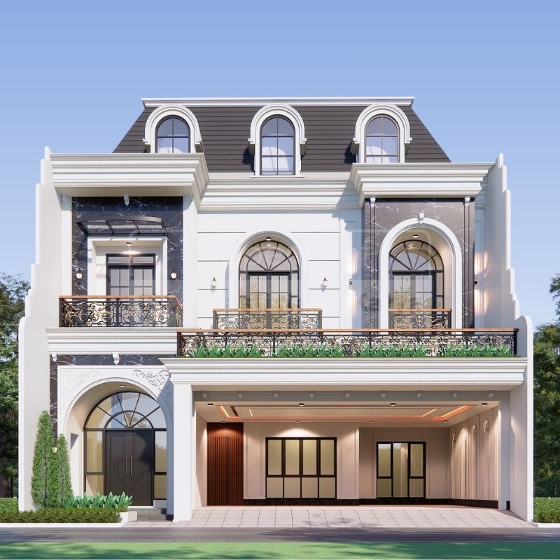 jasa desain rumah klasik gaya amerika