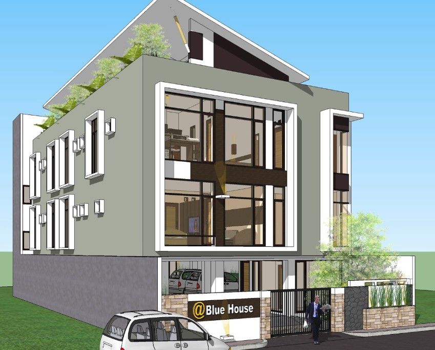 Desain Kost Minimalis Modern Ukuran 6x15