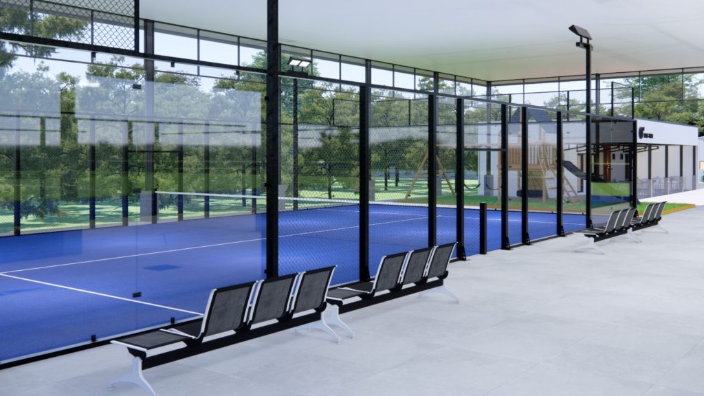 desain lapangan padel