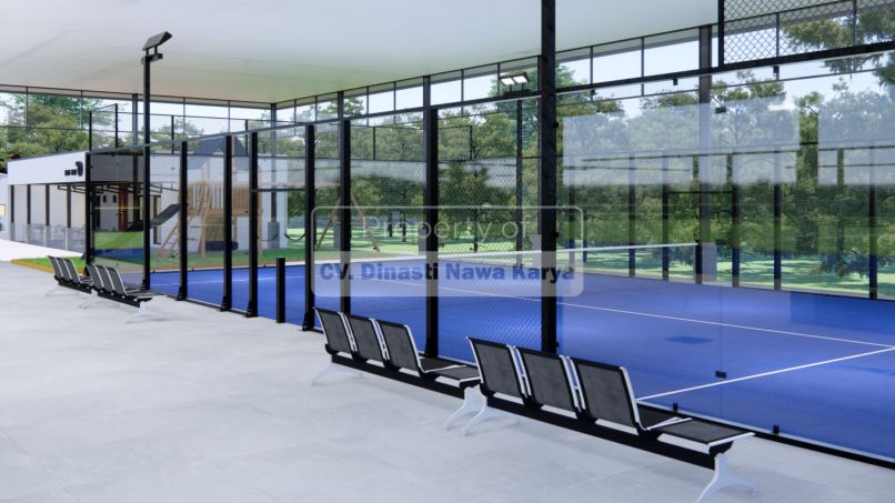 Desain Lapangan Padel Indoor
