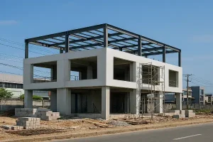 konstruksi baja kantor