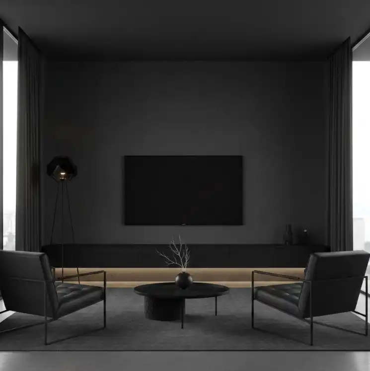 interior pilihan warna cat Hitam