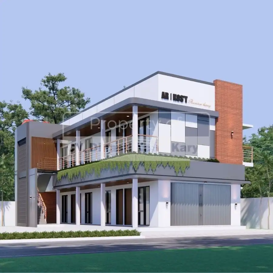 desain rumah kost 2 lantai