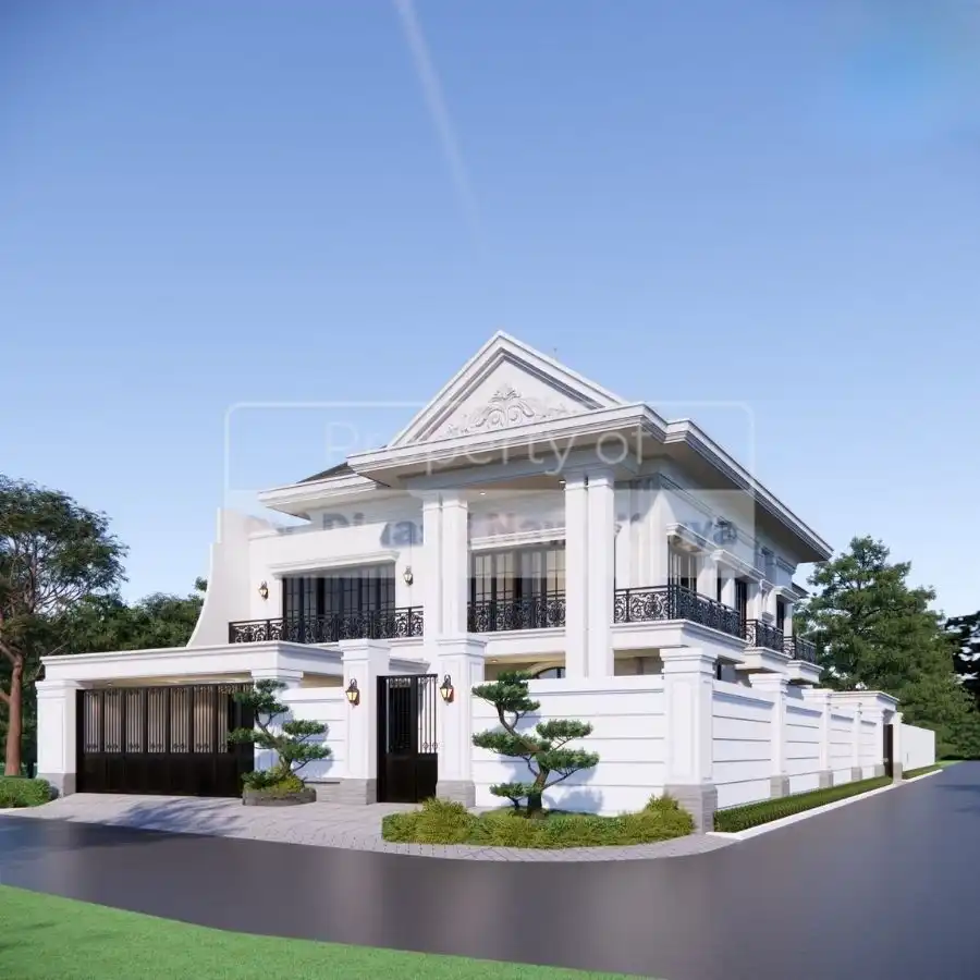 Fasad desain rumah mewah 2026