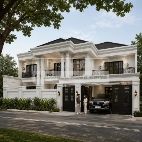 Jasa Desain Rumah Klasik Mewah