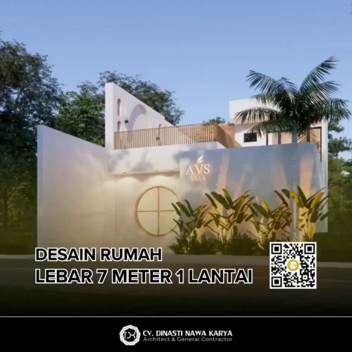 desain rumah lebar 7 meter 1 lantai
