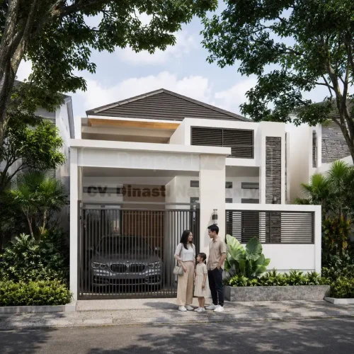 desain rumah minimalis modern 1 lantai dengan carport