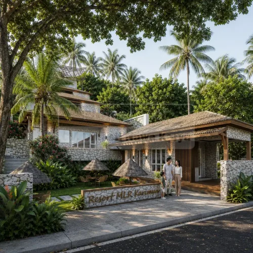 jasa desain rumah mewah villa resort