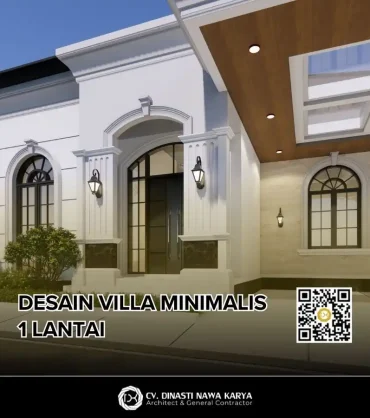 desain villa minimalis 1 lantai