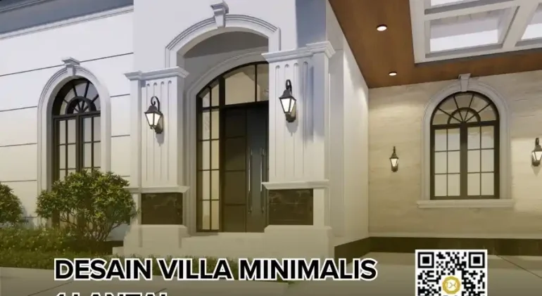 desain villa minimalis 1 lantai