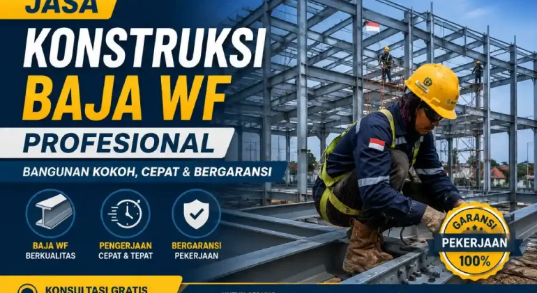 Jasa Konstruksi Baja WF Profesional – Bangunan Kokoh, Cepat & Bergaransi