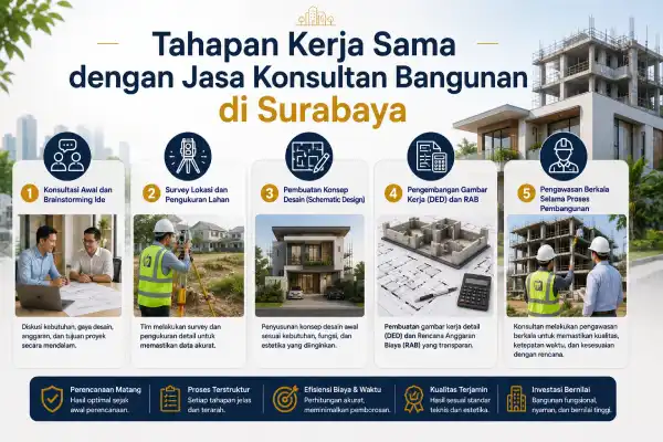 Tahapan Kerja Sama dengan Jasa Konsultan Bangunan di Surabaya