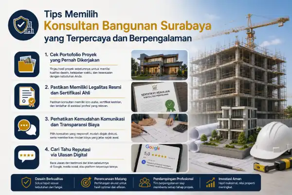 Tips Memilih Konsultan Bangunan Surabaya yang Terpercaya dan Berpengalaman