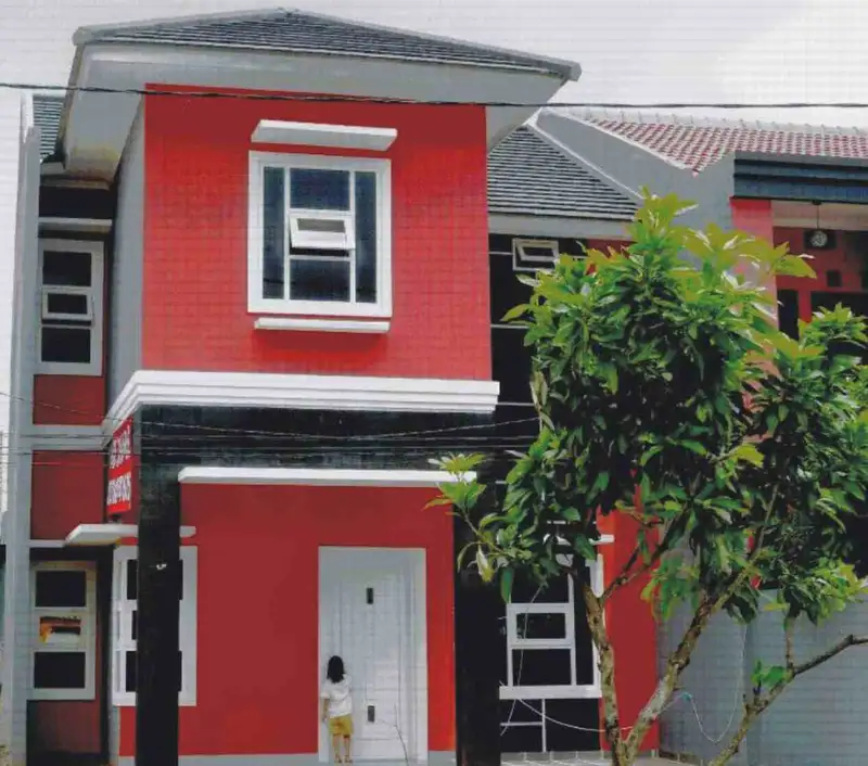 kombinasi warna cat rumah minimalis merah