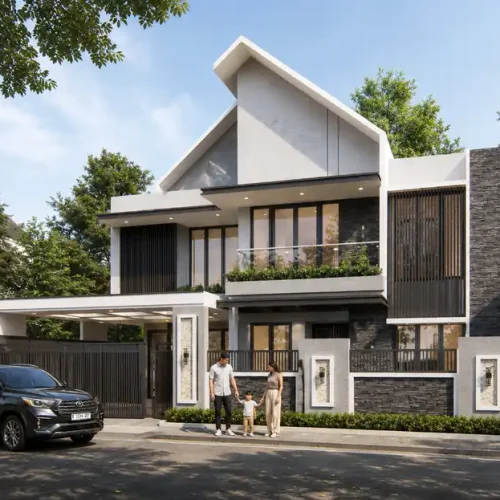Rumah Tropis Modern Minimalis Rumah Tropis Modern Minimalis