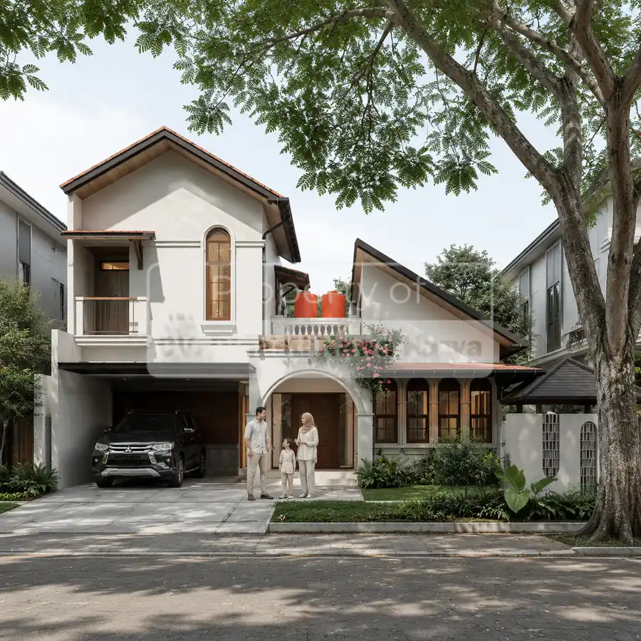 Desain Rumah 2 Lantai Sederhana dan Biaya 100 Juta